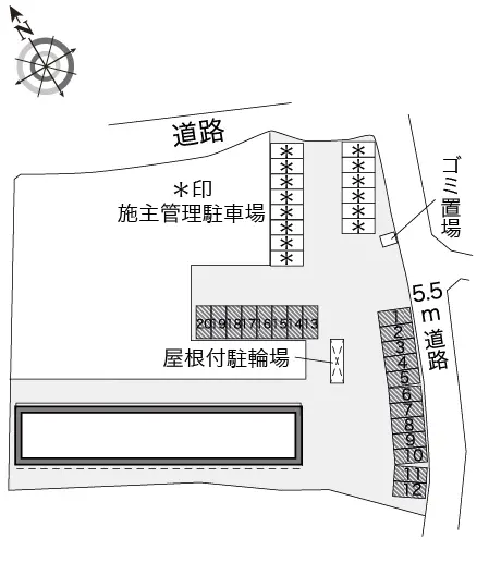 北九州市小倉北区高尾　月極駐車場（LP）